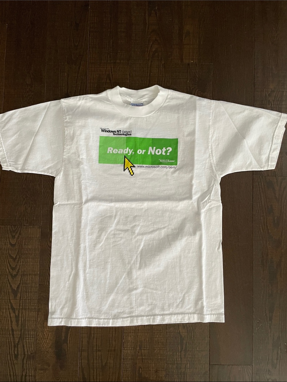 Vintage Microsoft Windows computer t shirt
